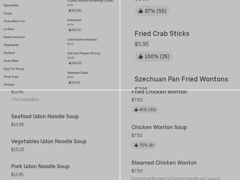 Yang-Kee's No 1 Menu