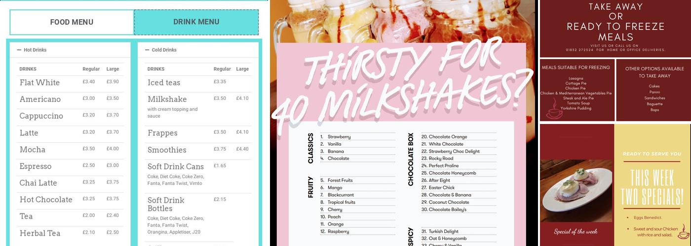 The Coffee Tavern Menu