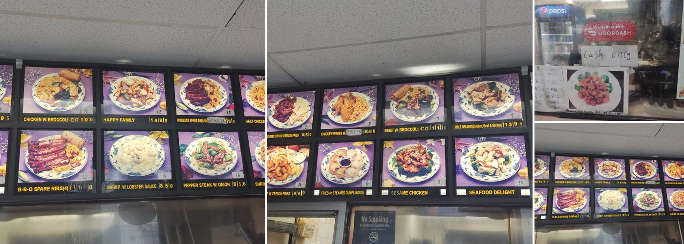 New Foo Shun Menu
