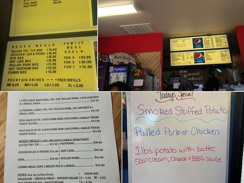 Smokin' Joes Menu