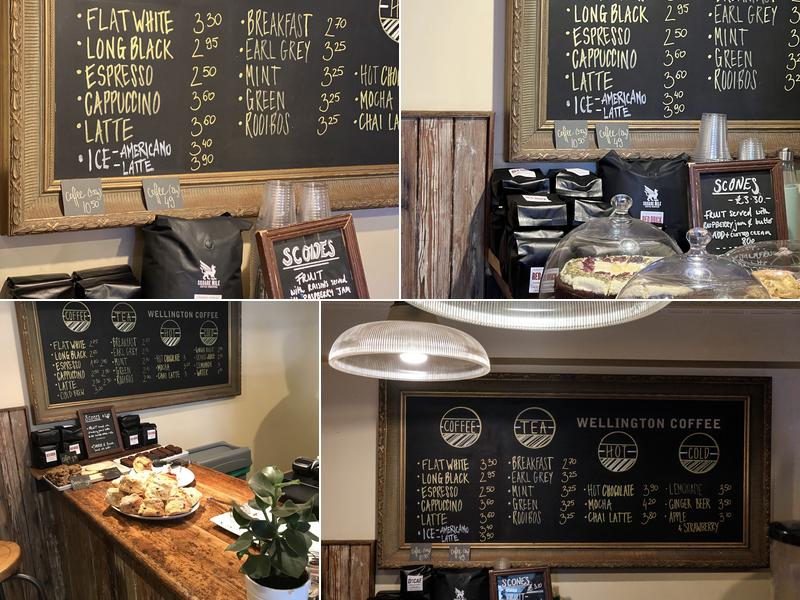 Wellington Coffee Menu