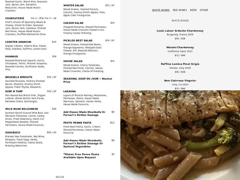 Paradisio Menu