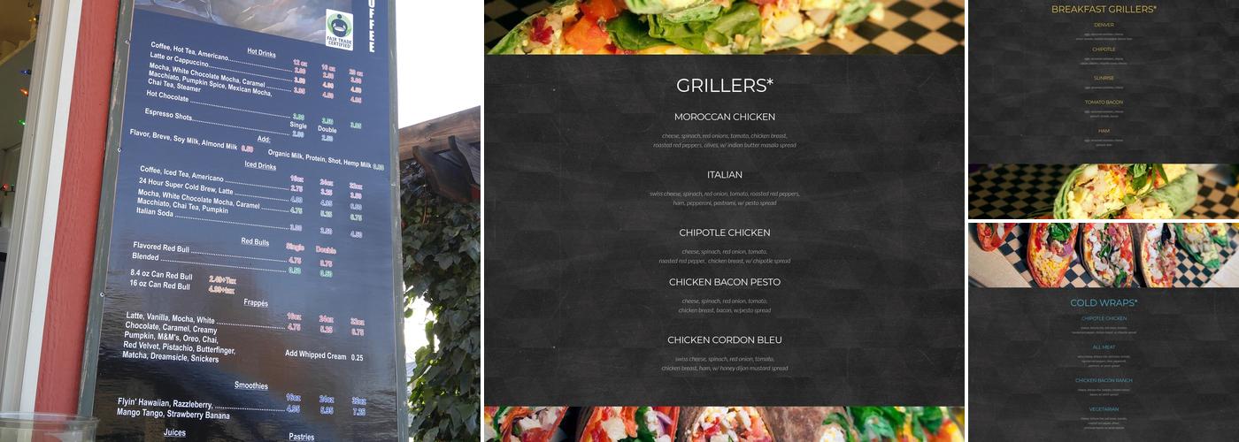 Kaleidoscope Coffee Company Menu