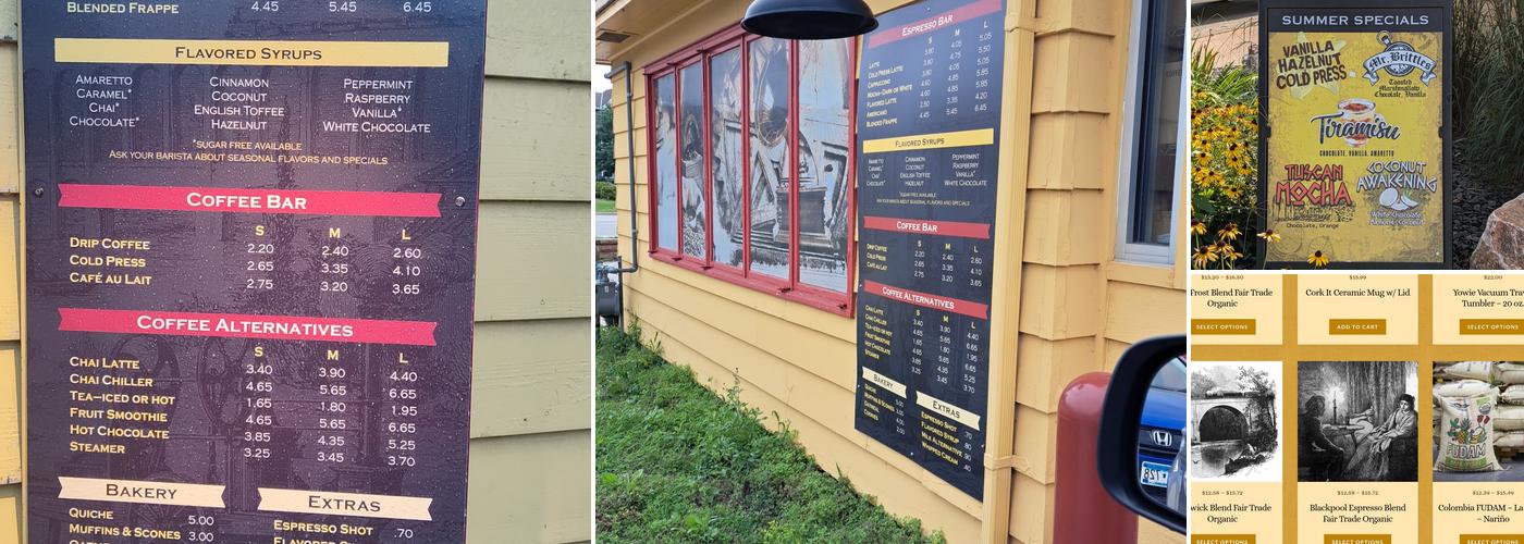 Mugby Junction Coffee Roasters Menu