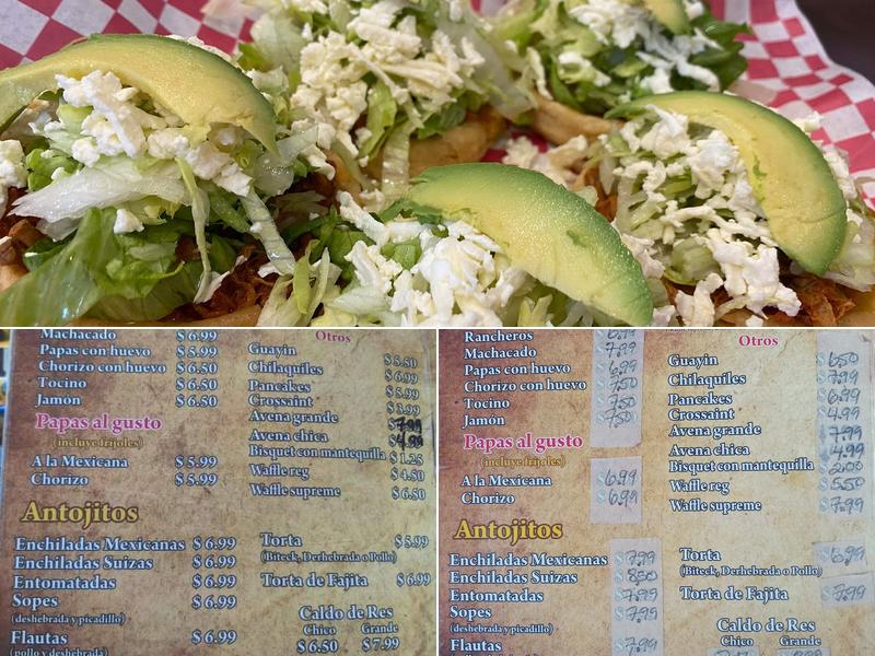 Abbys Cafe Menu