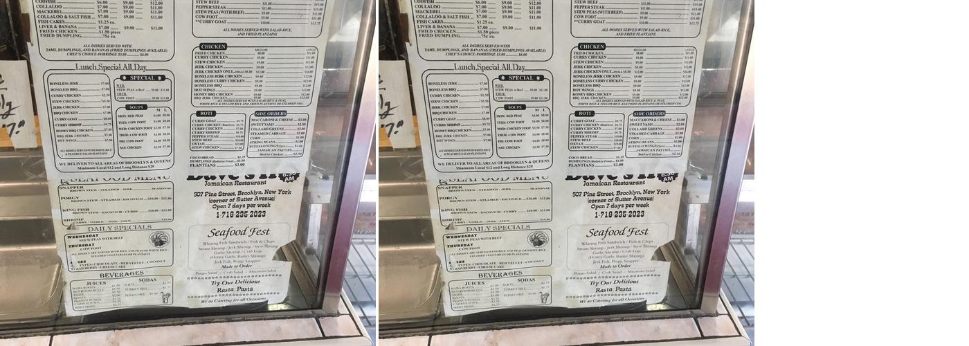 Dave's Menu