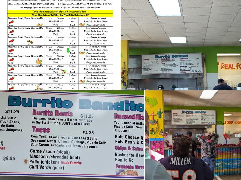 Burrito Bandito | Anderson Menu