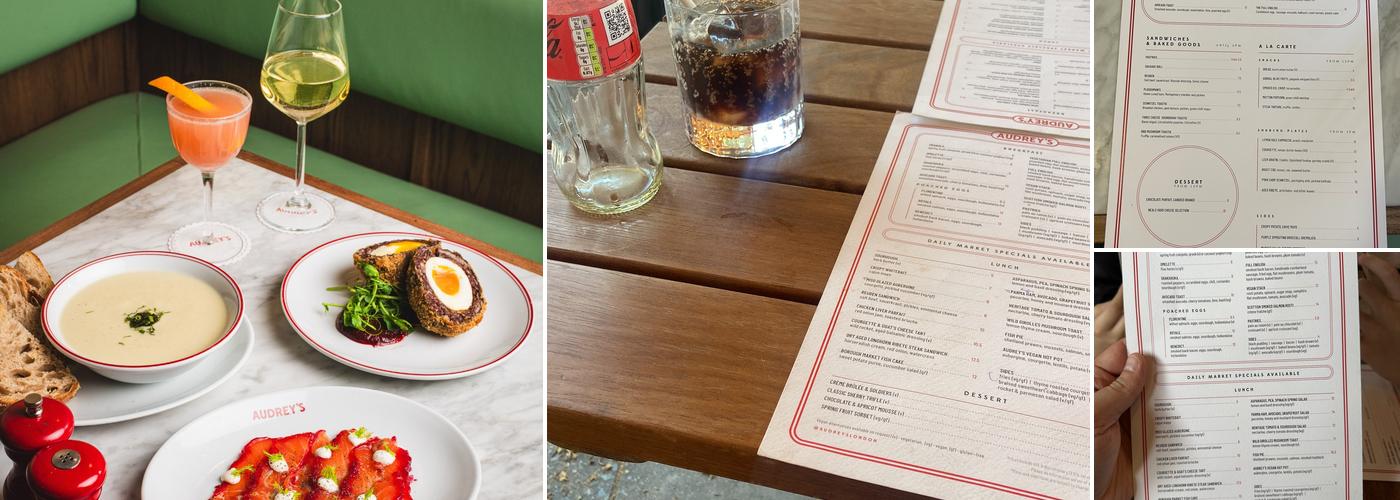 Audrey's Menu