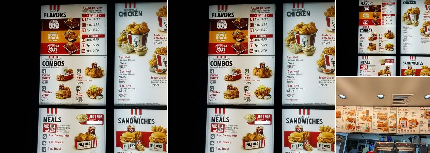 KFC Menu