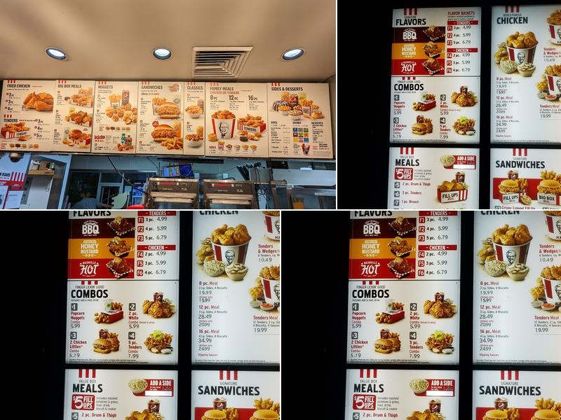 KFC Menu