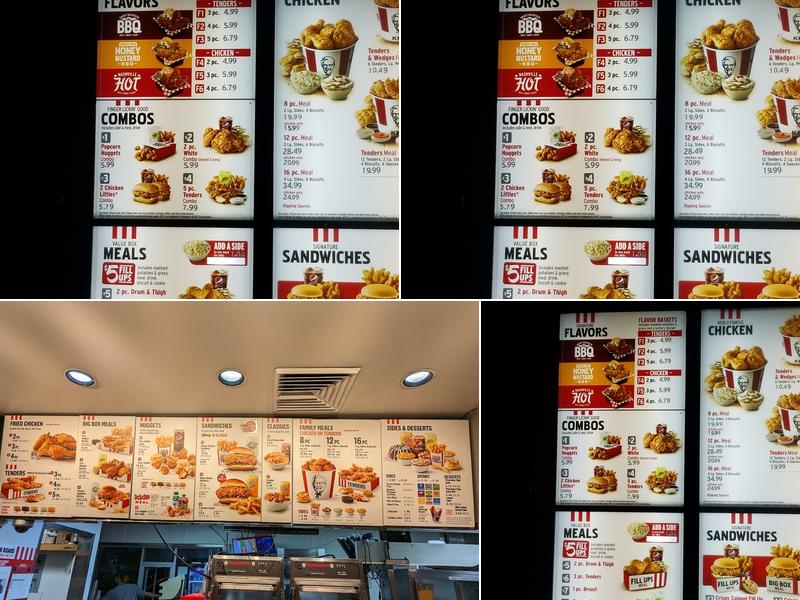 KFC Menu