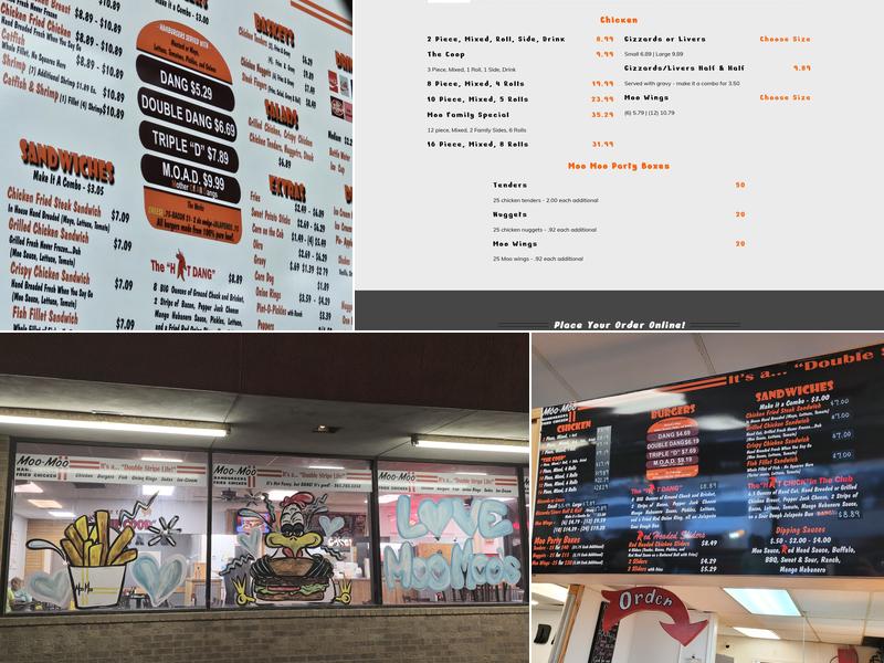Moo-Moo Menu