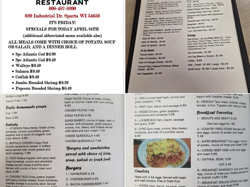 Don's Super Restaurant Menu