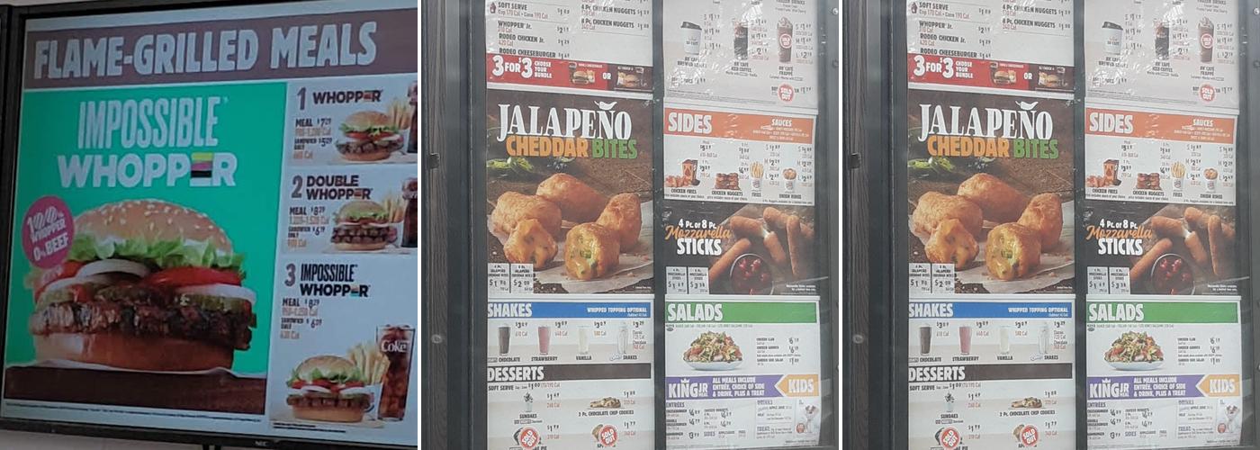 Burger King Menu