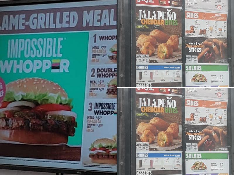 Burger King Menu