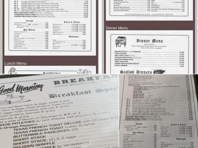 The Nugget Restaurant Menu