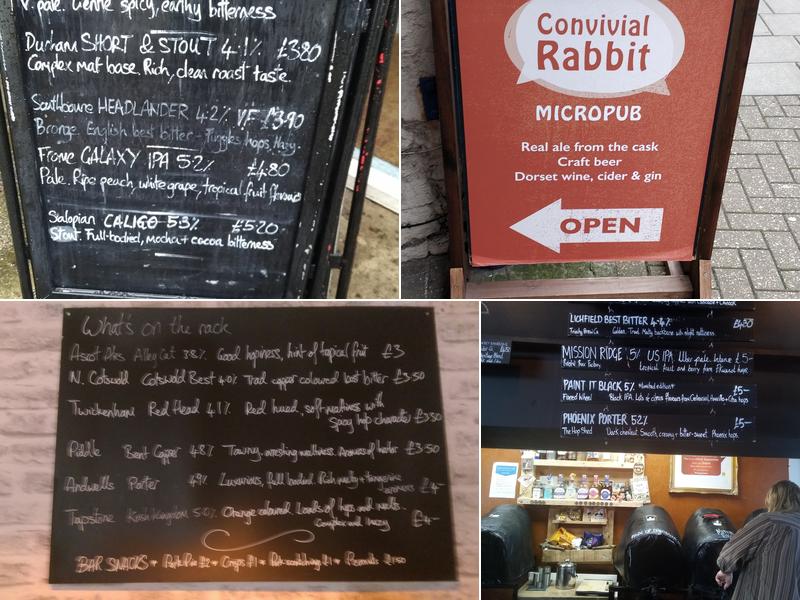 Convivial Rabbit Menu
