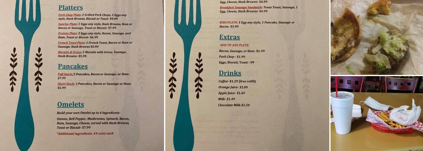 AJ's Menu