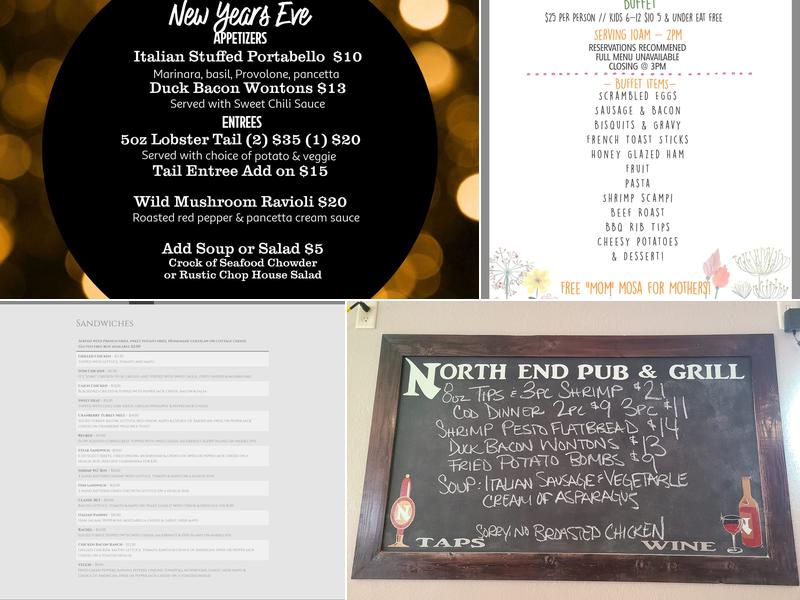 NorthEnd Pub & Grill Menu
