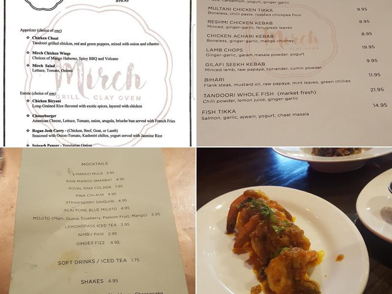 Mirch Menu
