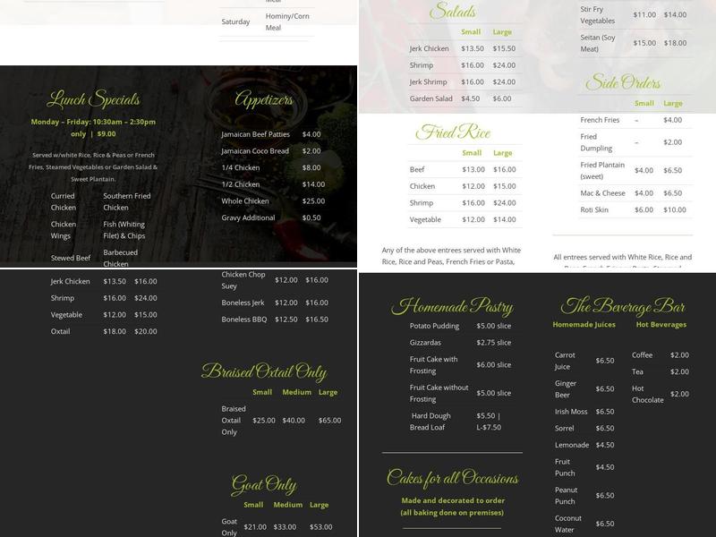 Genesis Menu