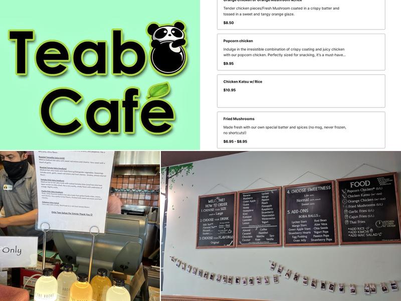Teabo Café Menu