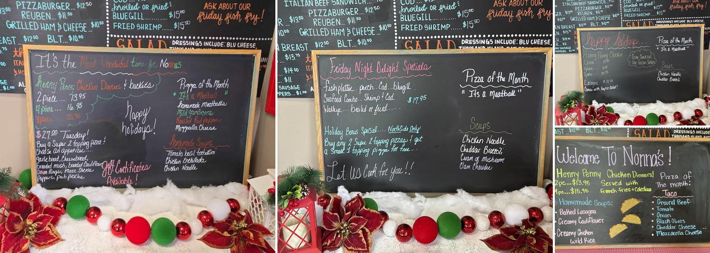 Nonna's Pizzeria Menu