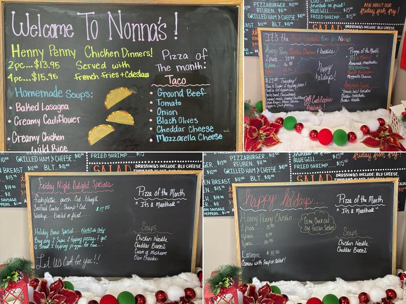 Nonna's Pizzeria Menu