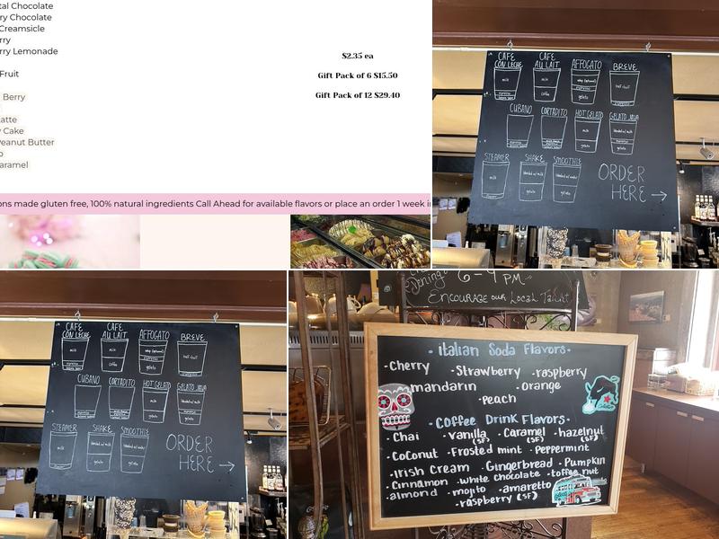 Divino Gelato Cafe Menu