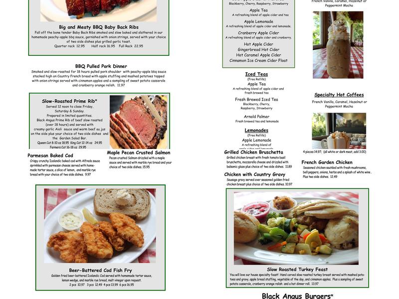 Apple Holler Menu