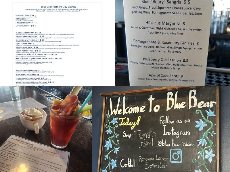 Blue Bear Menu