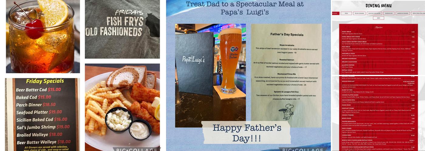 Papa Luigi's Menu