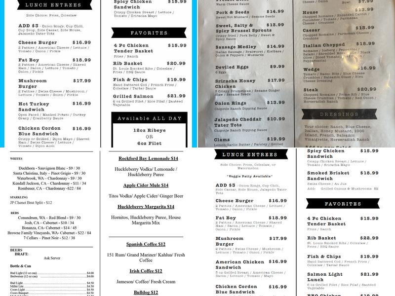 Shooters Bar & Grill Menu