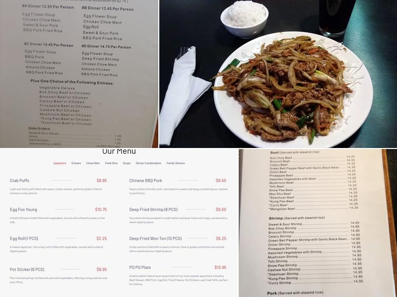 China Inn Restaurant Menu