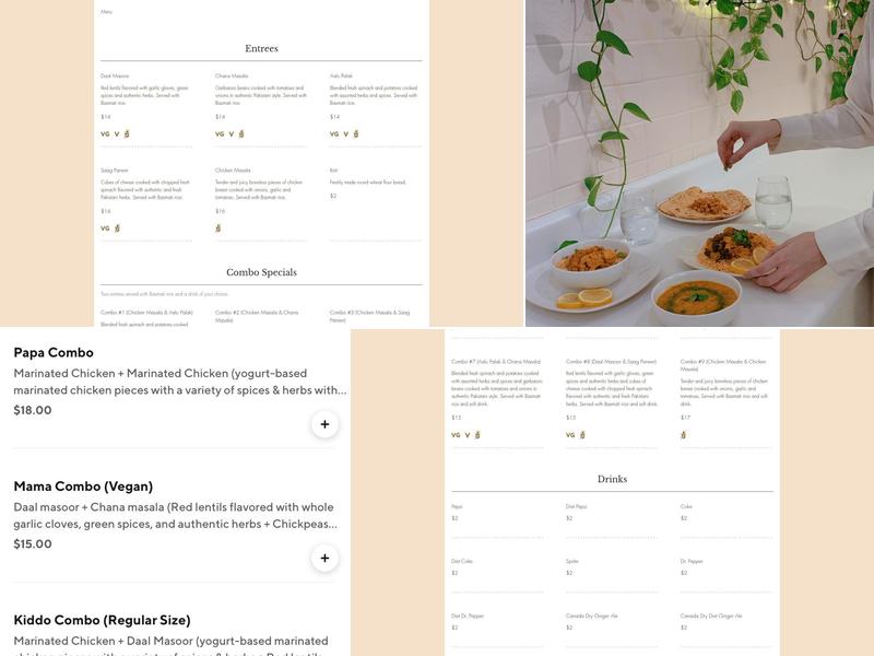 Shah Jee's Menu