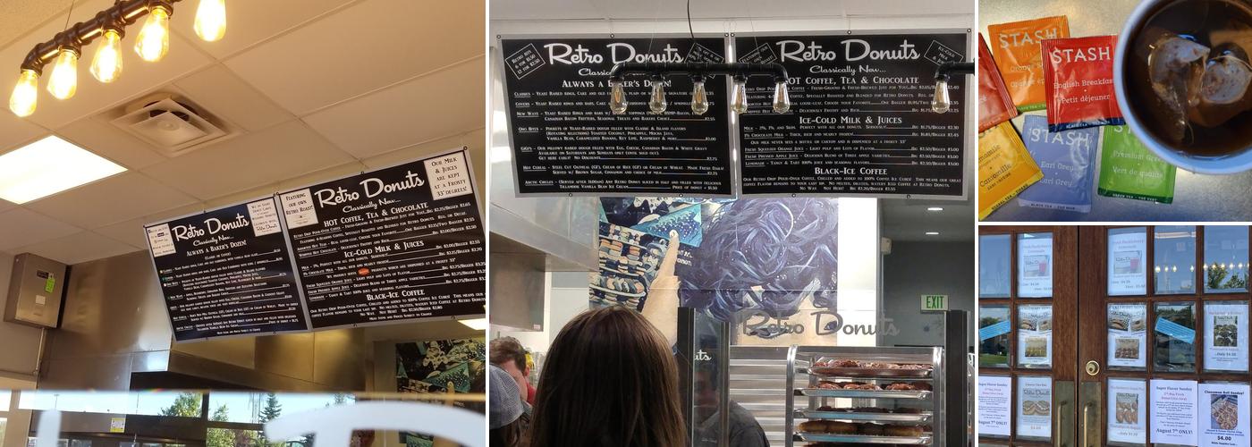 Retro Donuts Menu