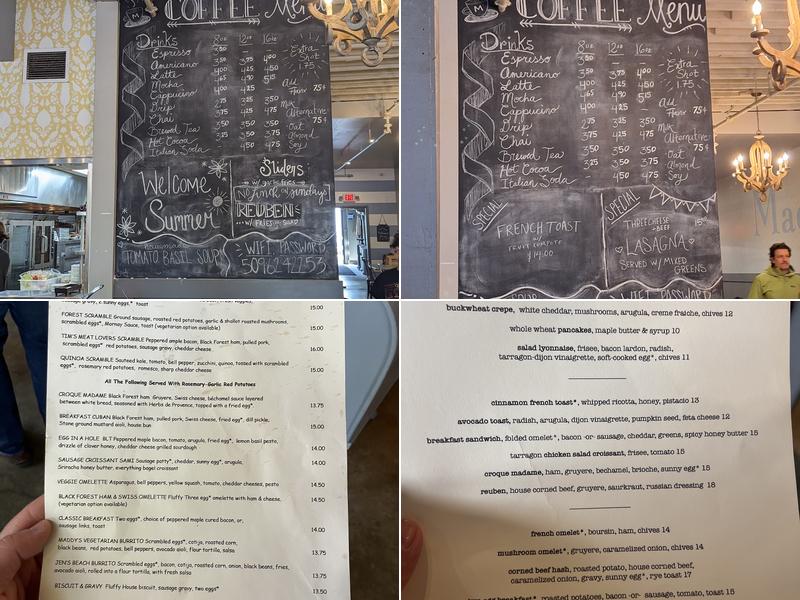 Madeleine's Cafe & Patisserie Menu