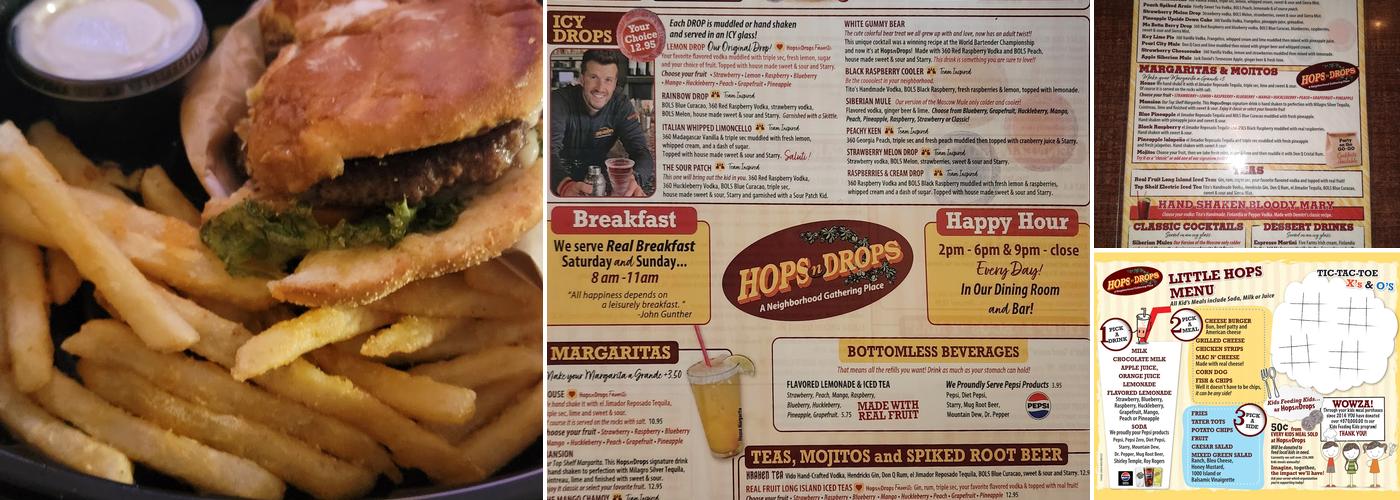 Hops n Drops Menu