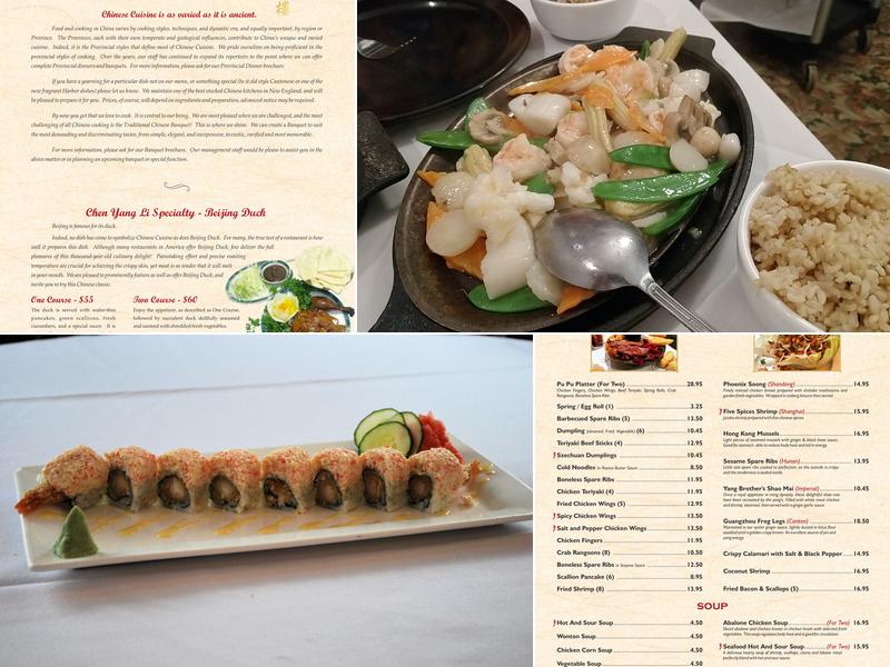 Chen Yang Li Menu