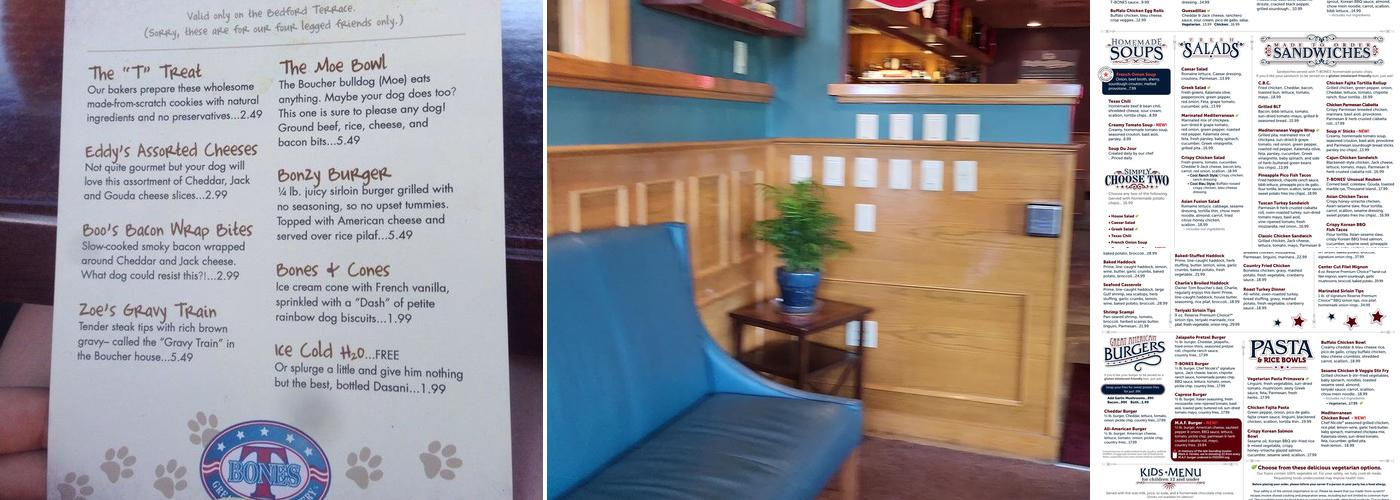 T-BONES Great American Eatery Menu