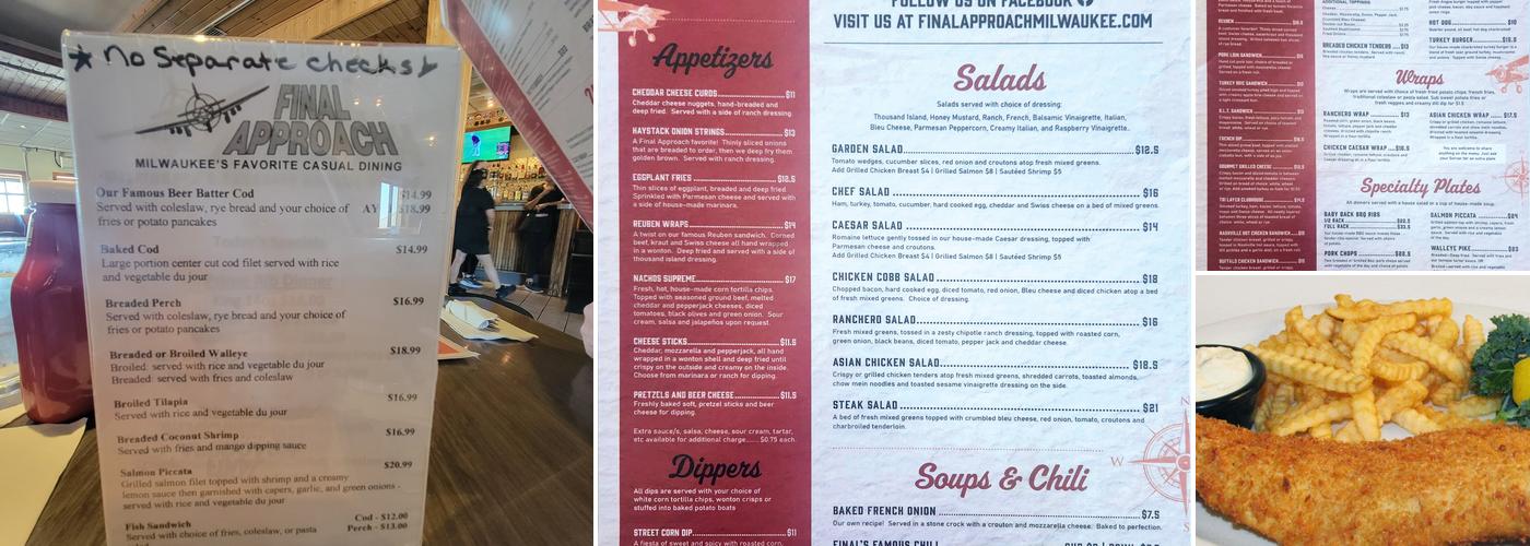 Final Approach Menu