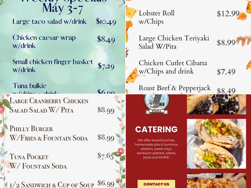 Constantly Pizza Menu