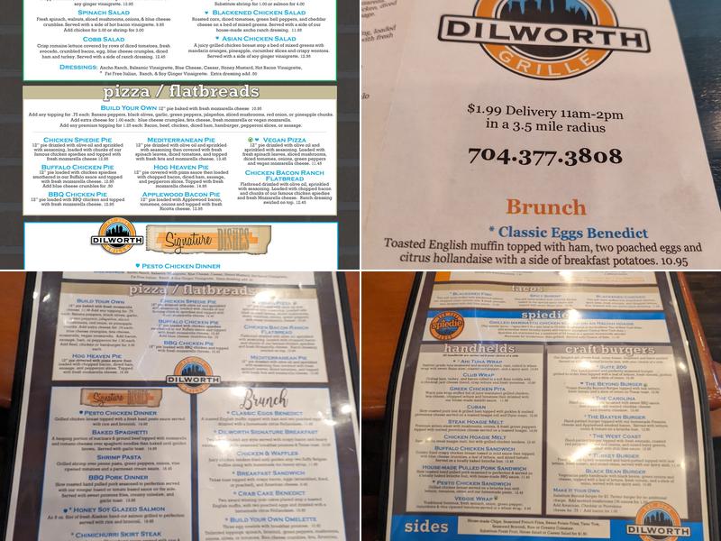 Dilworth Neighborhood Grille Menu