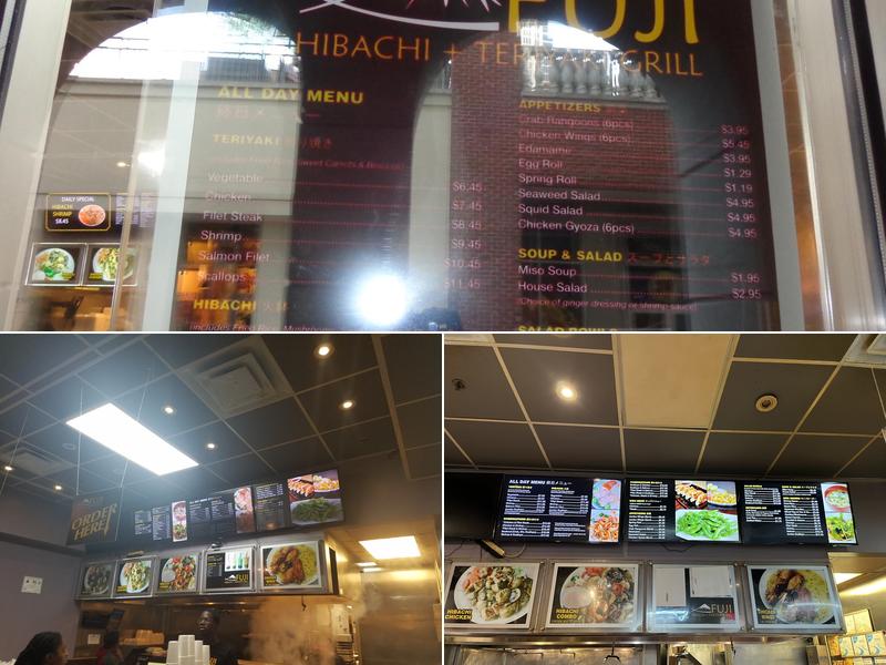 Fuji Hibachi and Teriyaki Grill Menu