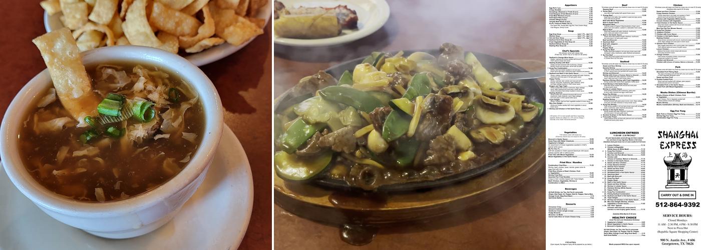 Shanghai Express Menu