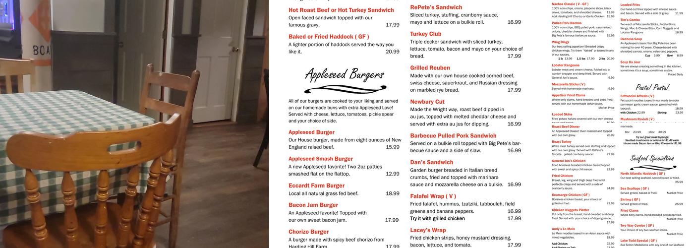 Appleseed Restaurant & Catering Menu