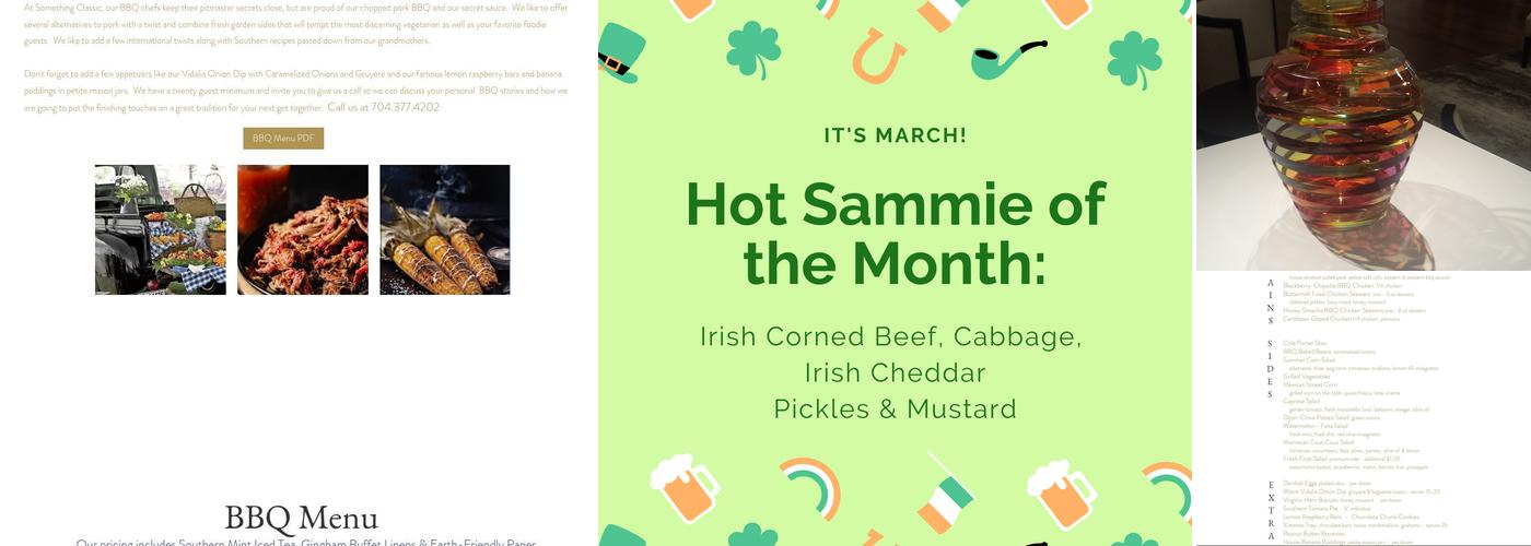 Something Classic Cafe Menu