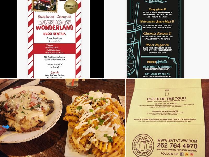 Waterfront Warehouse Menu