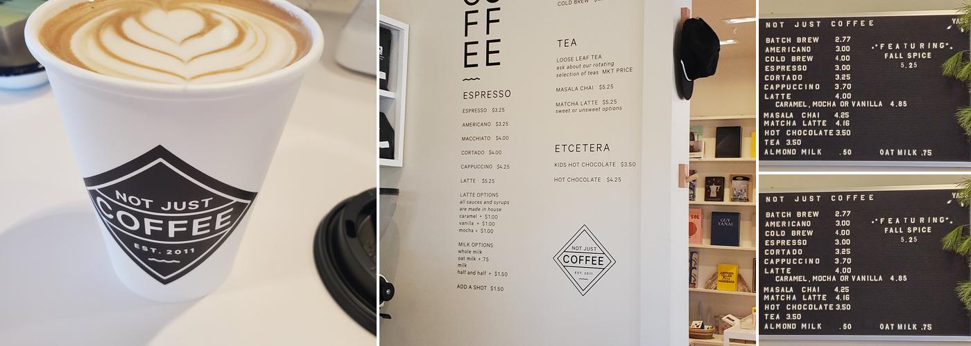 Not Just Coffee Menu