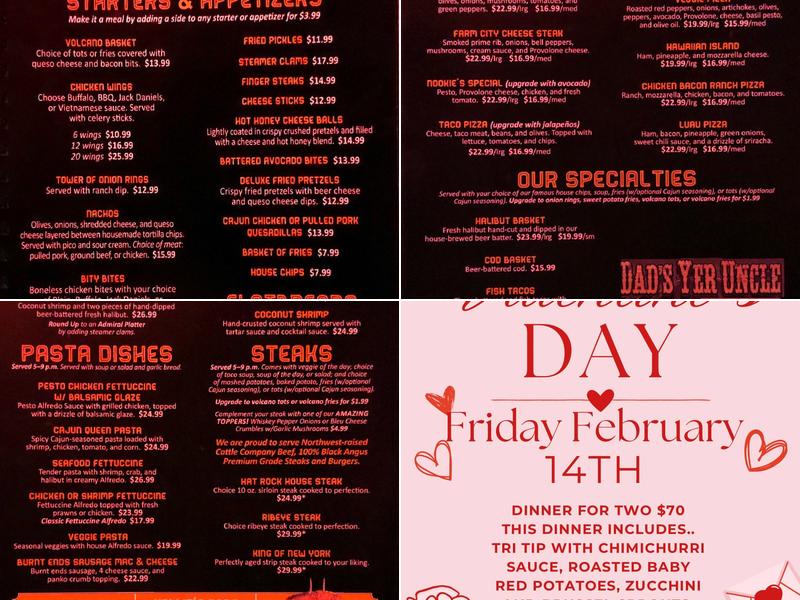 Nookie's Restaurant & Brewery Home of Hermiston Brewing Menu